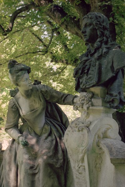 Denkmal für Jean Antoine Watteau, 1896 (1684-1721) von Henri Desire Gauquie